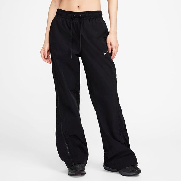 Nike Панталони Nike Sportswear Collection Women's Mid-Rise Repel Zip Pants Black/ White S