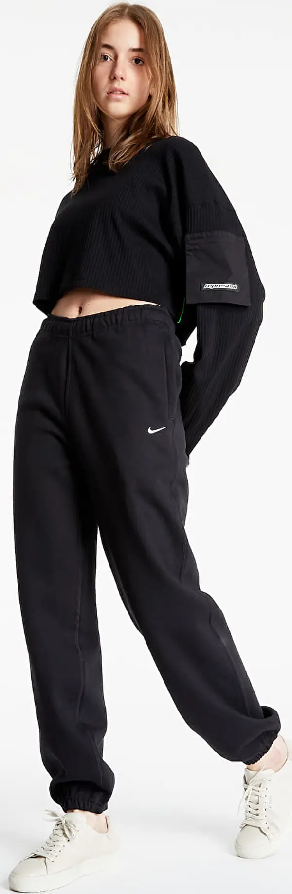 Nike Панталони NikeLab Women's Fleece Pants Black/ White XL