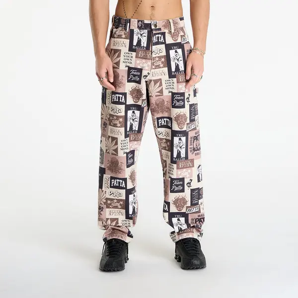 Patta Панталони Patta Collage Canvas Pants Multi 30