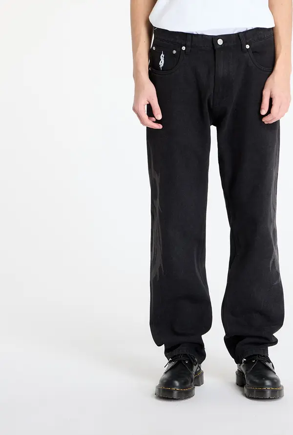 PLEASURES Панталони PLEASURES x Slipknot 5 Pocket Pant Black 28