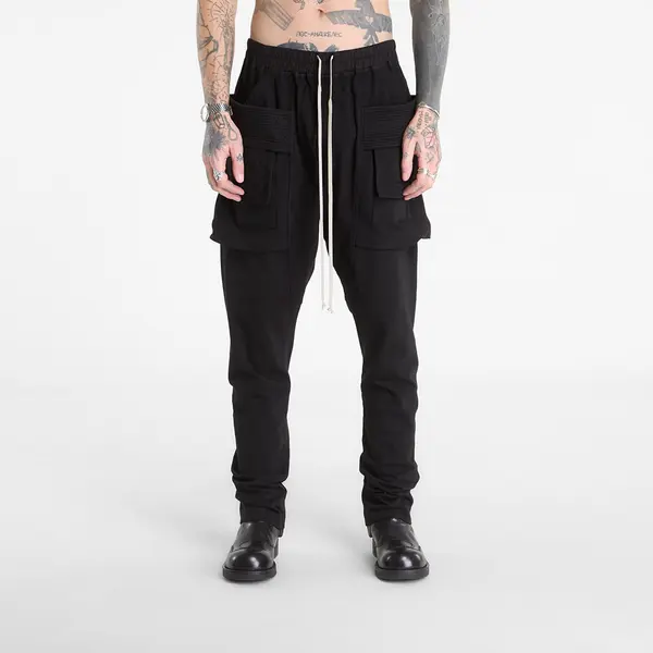 Rick Owens DRKSHDW Панталони Rick Owens DRKSHDW Creatch Cargo Drawstring Pants Black XL