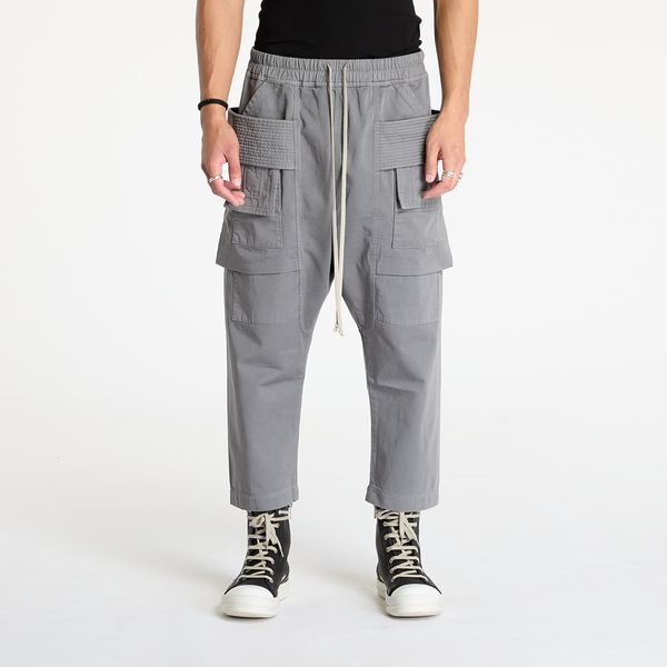 Rick Owens DRKSHDW Панталони Rick Owens DRKSHDW Woven Creatch Cargo Cropped Drawstring Pants Stone L
