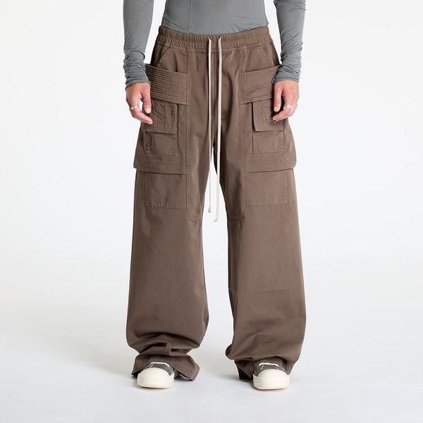 Rick Owens DRKSHDW Панталони Rick Owens DRKSHDW Woven Pants Creatch Cargo Wide Drawstring Pants Dust L