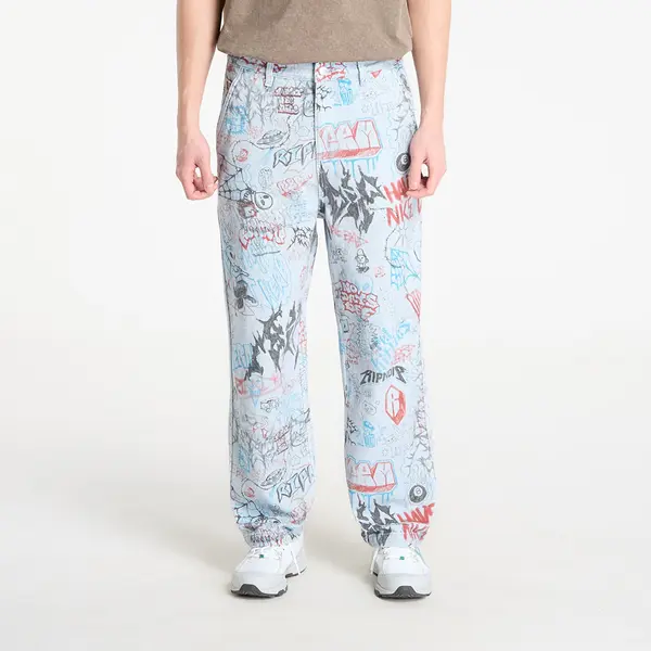 RIPNDIP Панталони RIPNDIP Marker Wide Fit Pants Light Wash Denim L