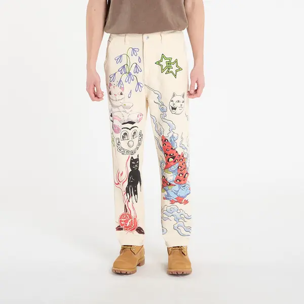 RIPNDIP Панталони RIPNDIP Travis Pants Off White XL
