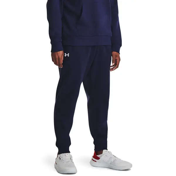 Under Armour Панталони Under Armour Rival Fleece Joggers Midnight Navy/ White XXL