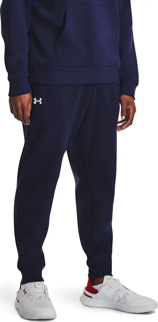 Under Armour Панталони Under Armour Rival Fleece Joggers Midnight Navy/ White XXXL