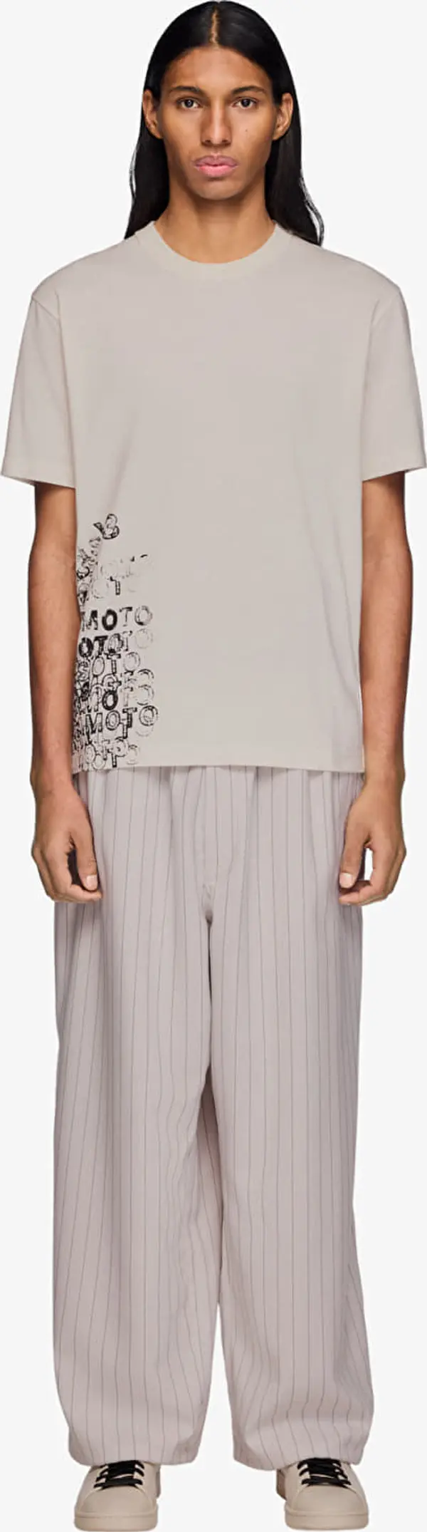 Y-3 Панталони Y-3 Sport Uniform Pinstripe Track Trousers Chalk Pearl S