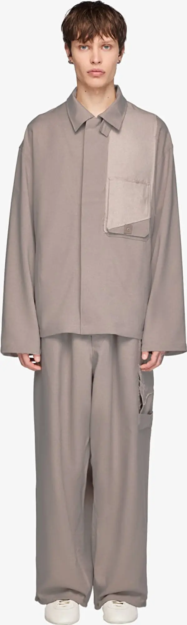 Y-3 Панталони Y-3 Sport Uniform Straight Trousers Light Brown/ Black XL