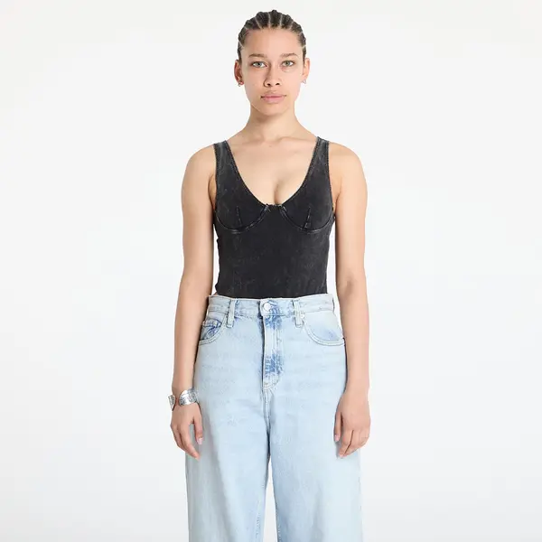 Patta Patta Femme Acid Wash Bodysuit Black L