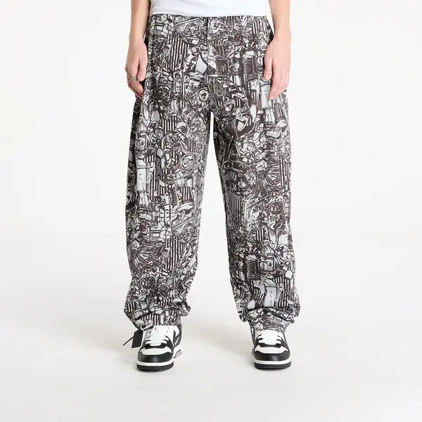Marcelo Burlon Пижами Marcelo Burlon Aop Mech Baggy Pajama Pants Dark Grey Me S