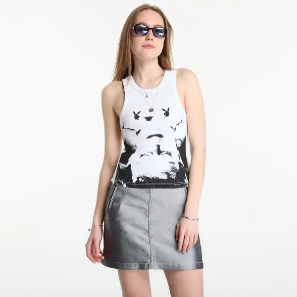 FTSHP Playboy x FTSHP Girls Rib Tank Top Portrait White XL