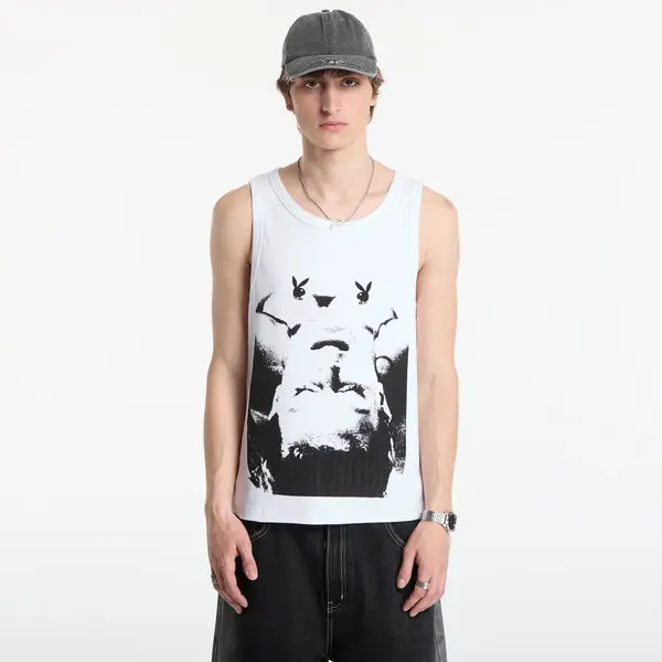 FTSHP Playboy x FTSHP Rib Tank Top Portrait UNISEX White M