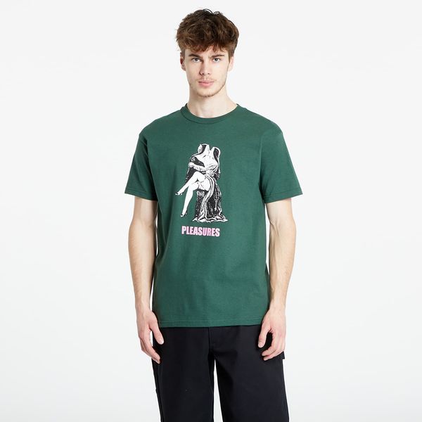 PLEASURES PLEASURES French Kiss T-Shirt Hunter Green