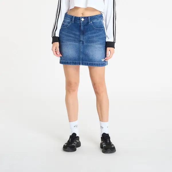 adidas Originals Пола adidas 3-Stripes Denim Mini Skirt Indigo Denim 36