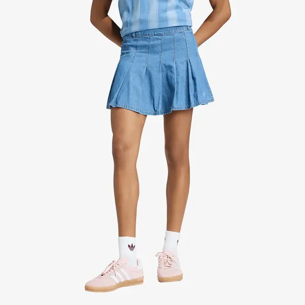 adidas Originals Пола adidas Denim Pleated Skirt Indigo Denim M/40