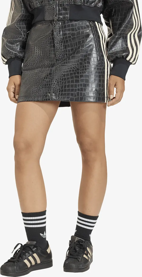 adidas Originals Пола adidas Pleather Mini Skirt Black 8