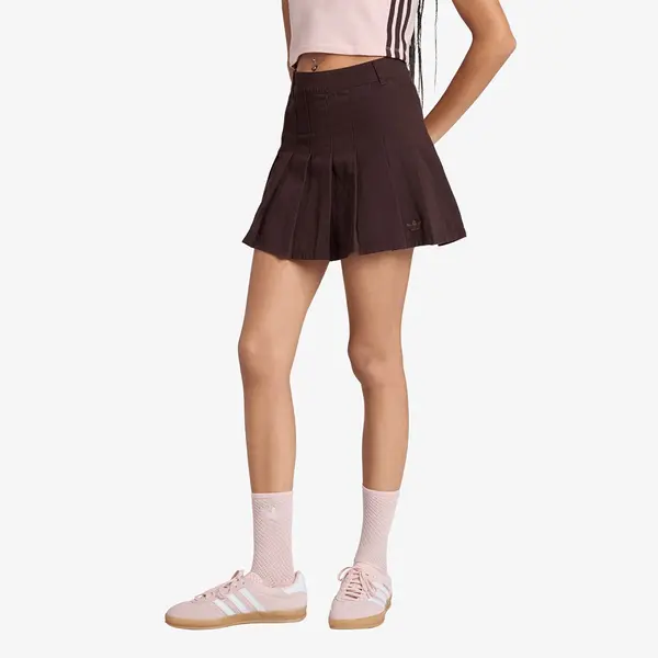 adidas Originals Пола adidas Twill Pleated Skirt Aurora Coffee 10