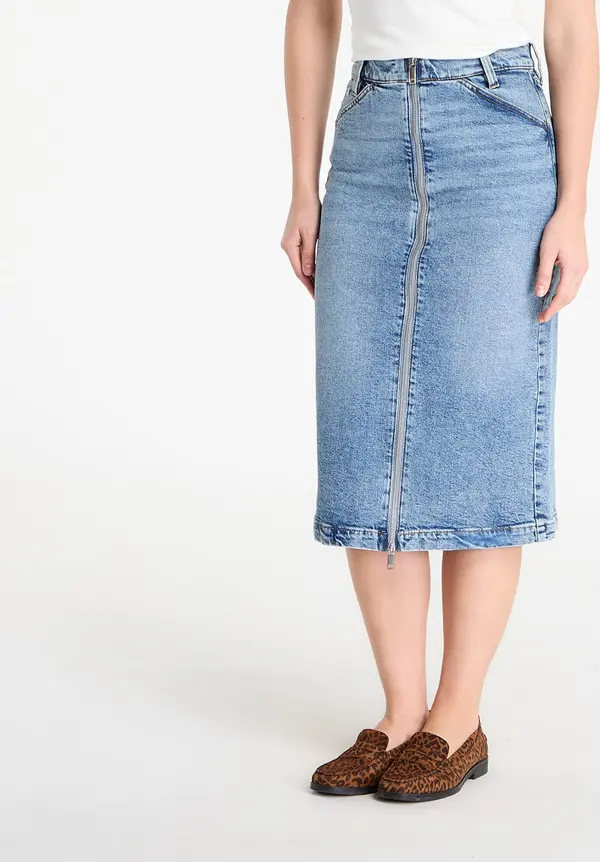 Calvin Klein Пола Calvin Klein Jeans Denim Zip Front Skirt Blue 28