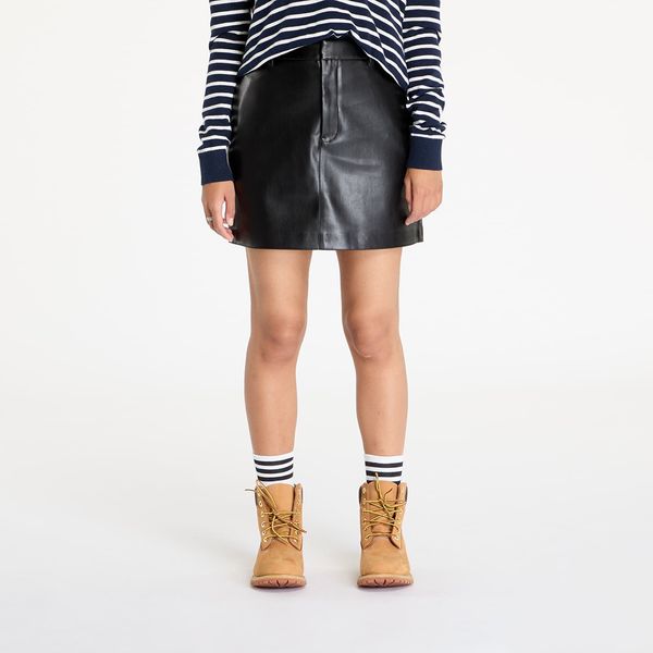 Calvin Klein Пола Calvin Klein Jeans Faux Leather A-Line Skirt Black XS