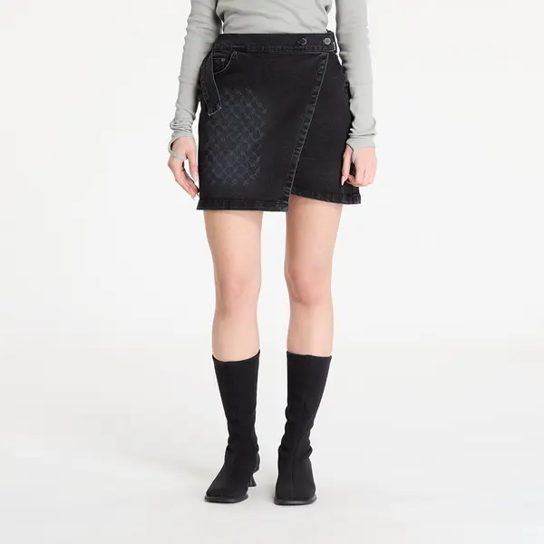 Daily Paper Пола Daily Paper Mongram Wrap Denim Skirt Black S