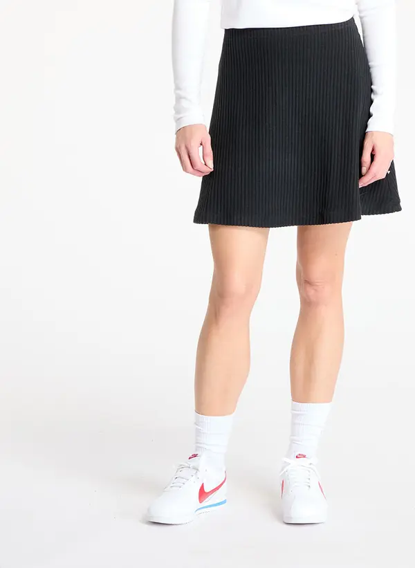 Nike Пола Nike Sportswear Chill Knit Women's Ribbed Mini Skirt Black/ Black S