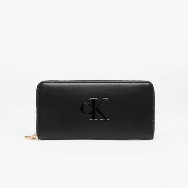 Calvin Klein Портфейл Calvin Klein Bold Ck Long Zip Around Black Universal