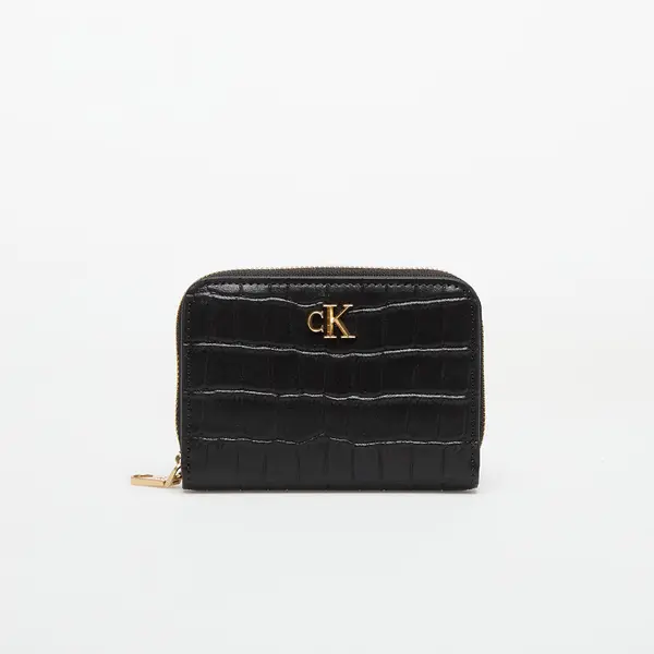 Calvin Klein Портфейл Calvin Klein Croc Medium Flap Wallet Black Universal
