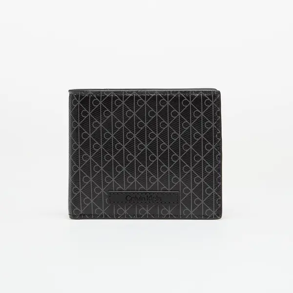 Calvin Klein Портфейл Calvin Klein Emblem Aop Coated Ew Billfold Wallet Black Universal