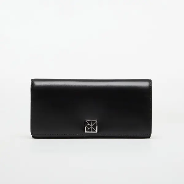 Calvin Klein Портфейл Calvin Klein Emblem Hw Long Bifold Wallet Black Universal
