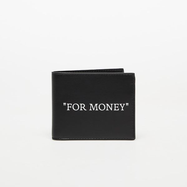 Off-White Портфейл Off-White Quote Bifold Black/ White Universal