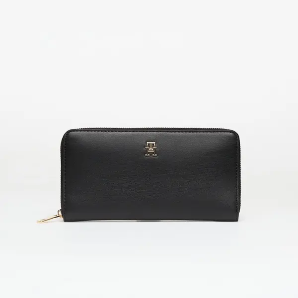 Tommy Hilfiger Портфейл Tommy Hilfiger TH Monogram Zip-Around Wallet Black Universal