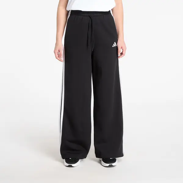 adidas Performance Потници adidas 3-Stripes Fleece Wide Pant Black S