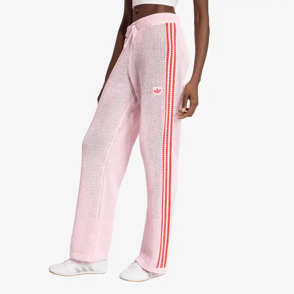 adidas Originals Потници adidas Crochet Track Pants Clear Pink/ Red L
