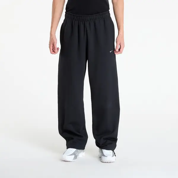 Nike Потници Nike Solo Swoosh Men's Fleece Open-Hem Pants Black/ Black/ White XS
