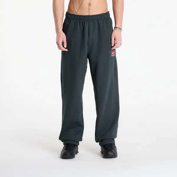 Nike Потници Nike Solo Swoosh Men's Fleece Open-Hem Pants Black Spruce/ White S