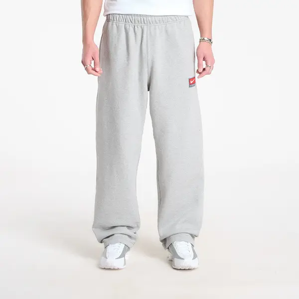 Nike Потници Nike Solo Swoosh Men's Fleece Open-Hem Pants Dk Grey Heather/ White XXL