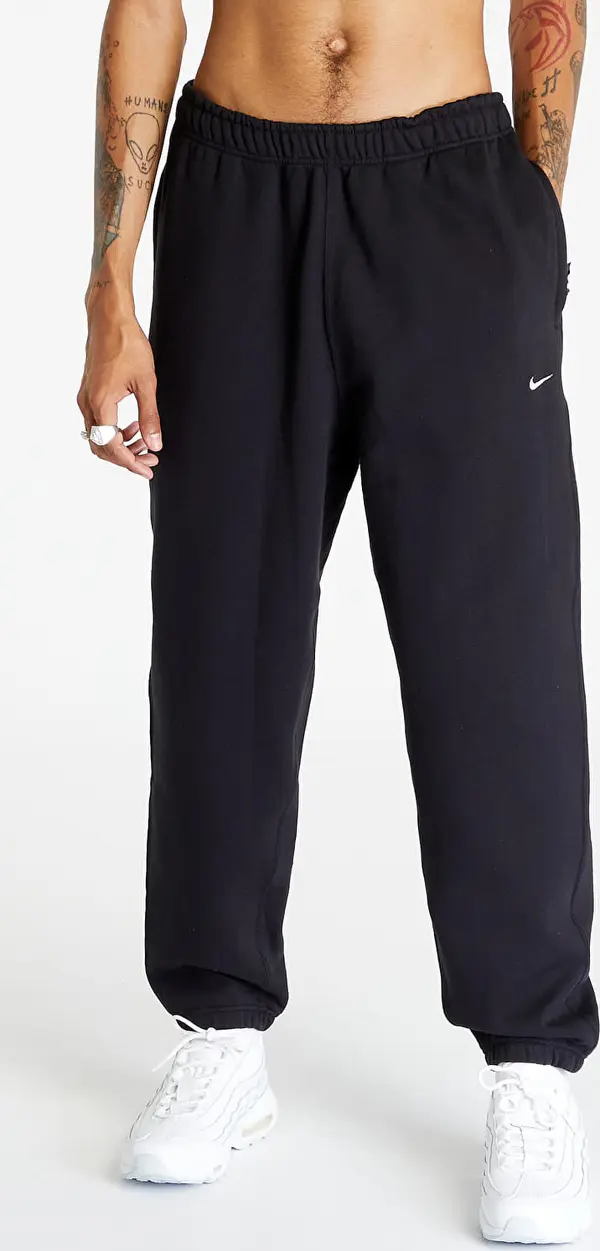 Nike Потници Nike Solo Swoosh Men's Fleece Pants Black/ White XXL