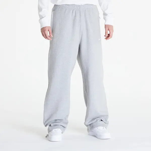 Nike Потници Nike Solo Swoosh Men's Open-Hem Brushed-Back Fleece Pants Dk Grey Heather/ White XXL