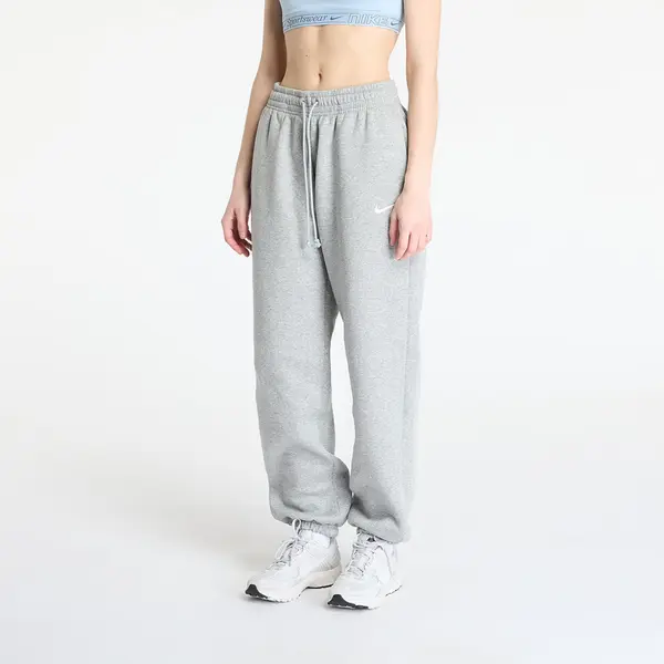 Nike Потници Nike Sportswear Phoenix Fleece Women's High-Waisted Oversized Sweatpants Dark Grey Heather/ Sail XL