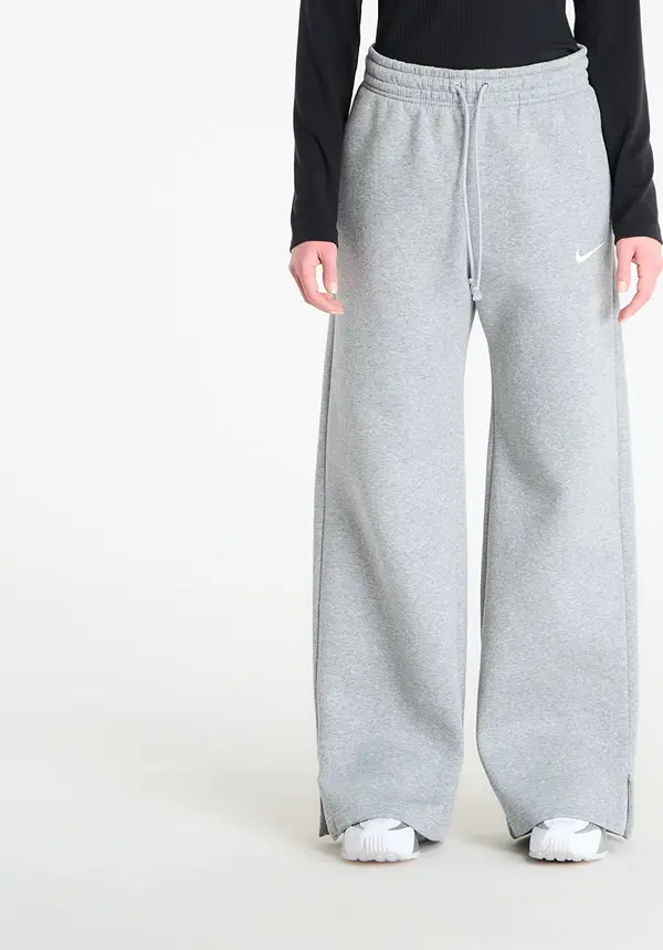 Nike Потници Nike Sportswear Phoenix Fleece Women's High-Waisted Wide-Leg Pants Dk Grey Heather/ Sail S
