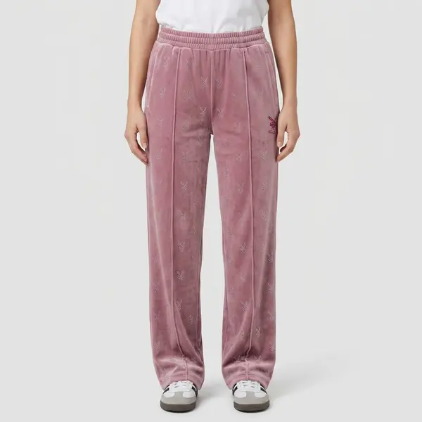 FTSHP Потници Playboy x FTSHP Girls Velvet Sweatpants Pink XS