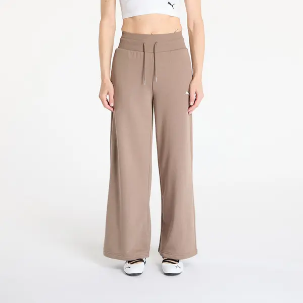 Puma Потници Puma Wardrobe Essentials Relaxed Wide Leg Sweatpants Totally Taupe L