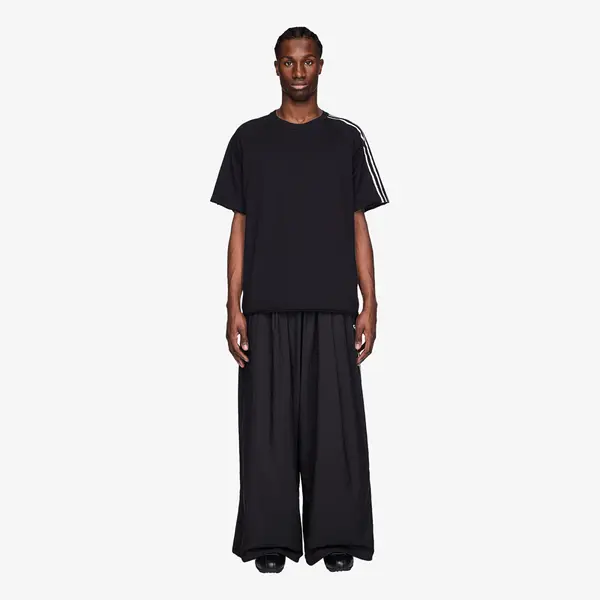 Y-3 Потници Y-3 Raw Edge 3 Stripes Wide Tracksuit Bottoms Black L
