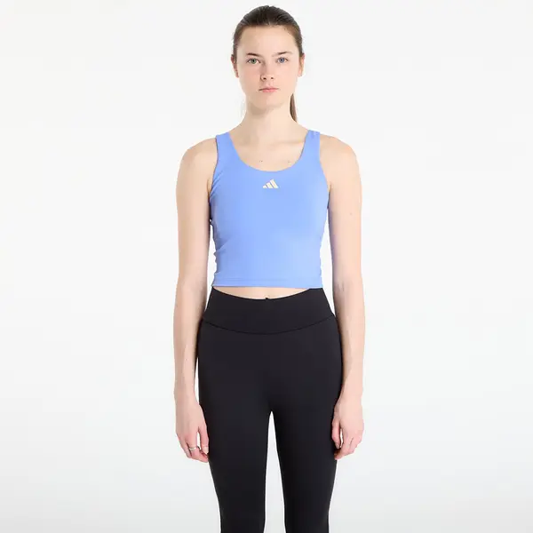 adidas Performance Потник adidas 3 Stripes Studio All Me Light Support Tank Top Blue Fusion S