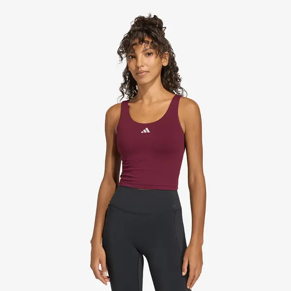 adidas Performance Потник adidas 3 Stripes Studio All Me Light Support Tank Top Maroon M