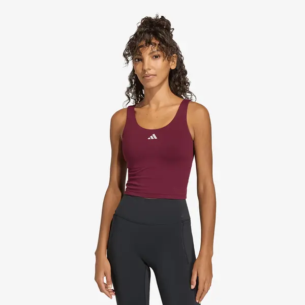 adidas Performance Потник adidas 3 Stripes Studio All Me Light Support Tank Top Maroon M