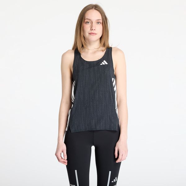 adidas Performance Потник adidas Adizero Running Singlet Top Dark Grey/ Carbon/ Black XS