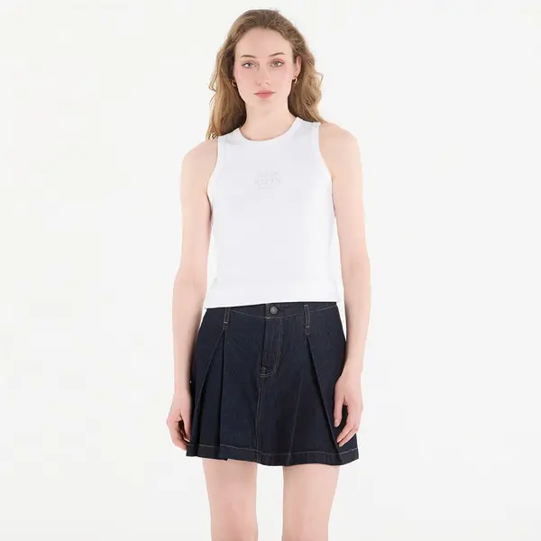 Calvin Klein Потник Calvin Klein Jeans Sl 2X2 Baby Rib Logo Crew Tank Bright White M