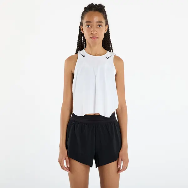 Nike Потник Nike AeroSwift Women's Dri-FIT ADV Cropped Running Tank Top White/ Black S